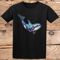Galaxy Orca Tee Classic Boys Girls Top Kids T-Shirt #D#P1#PR 100