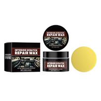 Repairing Polishing Wax Car Dashboard Restorer Universal Car Interior Scratch Remover with Sponge Scratch Repair Paste 1