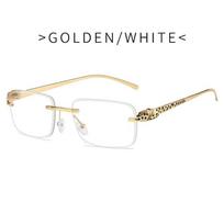 No-rim Sun shades UV400 Fashion Quadrate Metal Eyewear for Men Women Designer Man's Sun Eyewear Shades for Outdoor