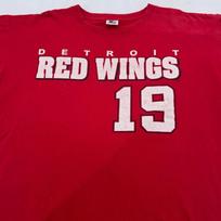 vintage 90s DETROIT RED WINGS STEVE YZERMAN #19 STARTER T-Shirt XL hockey nhl 2XL