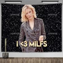 Cate Blanchett Milf Tapestry Meme Flags Room Decor Aesthetic Wall Hanging Tapestries Bedroom Decortive Stickers Home Banners 74x94cm(29x37in)