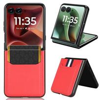 PU Leather Texture Case for Motorola Razr 60 Ultra Moto Razr Ultra  Cover Card Slots Back Shell Coque Fundas Capa Motorola Razr 60 Ultra