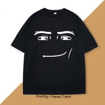 Roblox Face Meme T-shirt Men Women Causal Cotton Short Sleeve Tshirt Loose Short Sleeve Tops Harajuku Y2k Oversized Tops Tee ... S įvairiaspalvis
