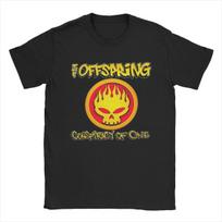 Men's T-Shirts The Offspring Novelty Pure Cotton Tee Shirt Short Sleeve T Shirts Crewneck Clothing Printing - Men's Summer Co... S įvairiaspalvis