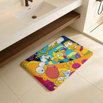 Funny S-Simpsons Cartoon Entrance Door Mat Washable Non-Slip Living Room Sofa Chairs Area Mat Kitchen Welcome Doormat 40x60cm