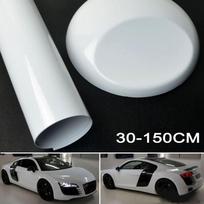 30*150CM Car sticker Gloss White Vinyl Film Wrap Waterproof UV-resistant