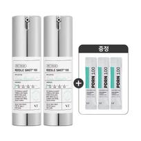 VT Reedle Shot 100 Essence Special Set Korean Daily Skin Texture Care Serum 30 ml x 2 + PDRN Essence 1.5 ml × 3