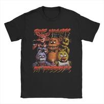 Unisex FNAF At Freddys T Shirt Cotton Clothing Unique Short Sleeve Crewneck Tees Gift Idea TShirt S