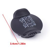 Car Cigarette Lighter Port Dust Cover Cap Protective Plug Decorative Lid for Ford Interior Accessories Auto Trim Replacement