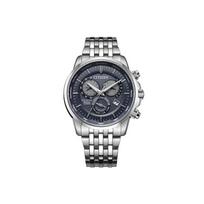 Citizen Eco-Drive Serija Trys Ciferblatai Amžinas Kalendorius Madingas Verslo Saulės Energijos Judėjimas Nerūdijančio Plieno Laikrodis 41mm Juodas Ciferblatas Vyriški laikrodžiai BL8150-86L Regular Watch Box,Black Dial