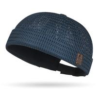 Docker Cap For Men And Women Adjustable Beanie Caps Rolled Cuff Vintage Hat Summer Worker Sailor Hat Skullcap Men'S Mesh Brimless