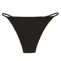 Didelio dydžio moteriški apatiniai String Bikini kelnaitės Žemas liemuo Drąsios kelnaitės - Aukšto kirpimo tamprios kelnaitės Moteriškos žemo liemens Hipster tipo Drąsios kelnaitės XS juoda