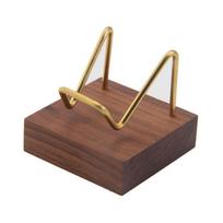 Walnut Base Ores Agate Rocks For Crystal Minerals Display Holder Wood Support Base Mineral Stand Rack