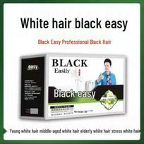 Black Easy Hair Dye - Plant-Based Bleach-Free Hair Bubble Dye, Gentle on Hair 30ml juoda