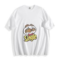Vienos Pringles marškinėliai - Juokingas ašarojantis ūsų dizainas Unisex marškinėlis L