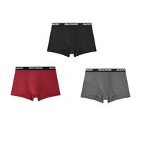 Skechers Anti-Sweat Anti-Odor Antibacterial Breathable Mid-Rise Boxer Briefs 3-Pack Men underwear P325M150-06Q0 M