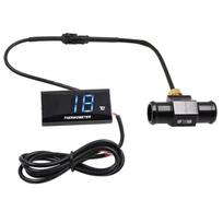 12V Motociklo Termometras Skaitmeninis Vandens Temperatūros Matuoklis 18mm black