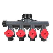 G3/4 Inch Hose Splitter Plastic Hose Splitter Valve Durable Water Tap Splitter  Garden Watering G3/4in