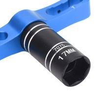 Quick Install Hex Sleeve Wrench for Traxxas/Axial/Arrma/ HSP/Redcat/ECX/HPI 1/8 1/10 1/12 RC Cars mėlyna