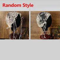 French Lace Bridal Headband Embroidered Bridal Veil Elegant Bridal Headpiece  Bridal Event