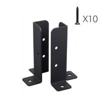 2pcs Adjustable Deck Post Anchor Bracke Wood Fence Mounts Support  Mounting Bracket Post Stabilizer