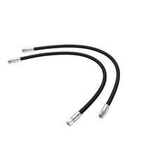 2 Pcs Mini Excavator Hydraulic Hoses 32in High Pressure Rubber Hoses 1 4 Inch Connector 60MPa 8702PSI