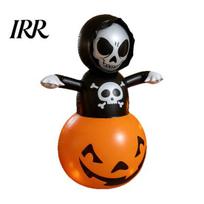 Halloween Inflatable Decoration Grim Reaper Decoration, Large Spooky Blow Up Outdoor Decor with Pumpkin for Yard, Lawn, Porch, Haunted House, Without Light