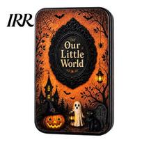 Lace Compartment Tin DIY Mini Photo Frames Silhouette Box, Halloween Miniature Small Storage Picture Display Container for Party Home Decor Box
