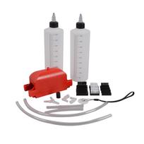 Chain Cleaning Machine kit Brush Gear Motorcycle Cleaner Tool Motorbike Chains Lube Device Lubricating Accessory 2PCS bottle Full SET