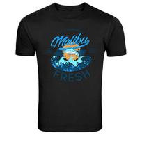 Malibu California Surf Dolphin Beach Graphic T-Shirt XXL