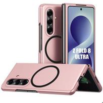 Coque pour Samsung Galaxy Z Fold 8 Ultra, Protection Rigide avec Cercle Magnétique - Rose rožinė