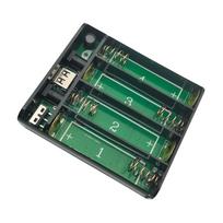 4Slots 3.7V 18650 Battery Power Box for Equipment 18650 Battery Case Support DC5521 Charging Control 1