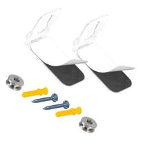 Universal TV Soundbar Holder for Space Efficient Wall Mount Solution Heavy Dutys Metal Material White 1