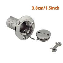 1.5  2  Marine Boat Deck Filler 316 Stainless Steel Key Cap Water Waste Diesel Gas Fuel Deck Filler Mirror Polish Hardware 1.5inch-no mark