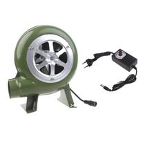 Electric BBQ Fan Air Blower DC12V Camping Cooking Stove Bellows Fan + Air Duct