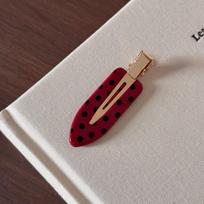 Acetic Acid Acetate Seamless Hairpin Black White Side Clip Cute Polka Dot Hair Clip  Work