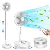 7200mAh Sulankstomas Nešiojamas Ventiliatorius USB Nuotolinio Valdymo Oro Aušintuvas Tylus Įkraunamas Belaidis Grindinis Ventiliatorius Kempingui, Stalui balta