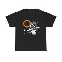 Space Monkey T-Shirt | UFO Alien Graphic Tee | Space Sci-Fi T-Shirt S