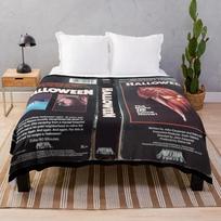 Horror VHS Cover Art Throw Blanket Nap Luxury Blankets Size: 75*100cm, Weight: 230 GSM