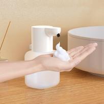 Wall-mounted Electric Liquid Soap Dispenser - Automatic Liquid Dispensing System - for Home Bathrooms and Kitchens (White,No Plug Required&5 V) balta