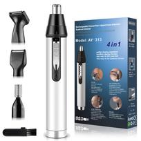 Cleanfly Ear and Nose Hair Trimmer for Men,Professional USB Rechargeable Nostril Nasal Hair Vacuum Cleaning System (Modal -1) (Modal-1), Grey