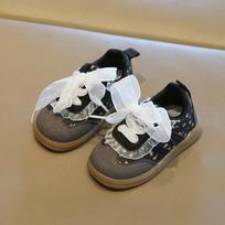 Toddler Girls Korean- Retro Lace-Up, Size 18 (12.5 cm Insole) One Size