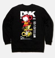 Doldol Dmk_Mtm_95 Graffiti Artist Devil Monkey Dmk Nft Character Long Sleeve Sweatshirt Long Sleeve Charcoal/Xxl
