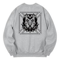 Khan 6312 Kmg0114 Pitbull Fleece-Lined Sweatshirt - Gray L