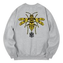 Khan 6312 Kmg0044 Bumblebee Fleece-Lined Sweatshirt - Gray Xl
