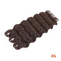 24 Inch Anna Hair Synthetic Loose Deep Wave Braiding Hair Extensions Rainbow Color Ombre Blonde Curl Twist Crochet Hair 300G (as the picture,24inches-60CM)
