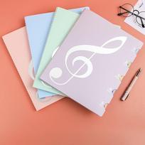 Multi-Functional Score Folder: 20-page Piano Music Folder with Colored Inner Pages, Designed for Modifying Sheet Music. (Black,A4) juoda