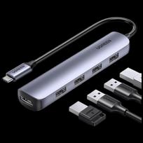 UGREEN Type-C to Gigabit Ethernet Adapter Hub CN plug (adapter included)