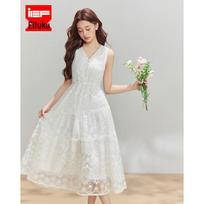 IEF French Romantic Lace Camisole Maxi Dress L