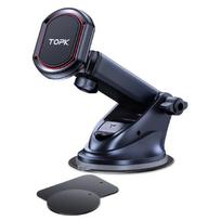 TOPK Magnetic Car Phone Holder,Universal Dashboard Windshield Industrial-Strength Suction Cup Car Phone Mount for All Phones For Dashboard